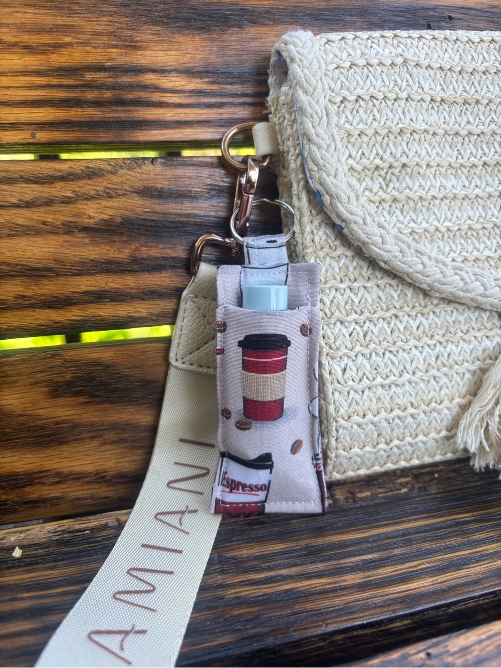 Coffee Keychain Chapstick Holder - Picture 2 of 3